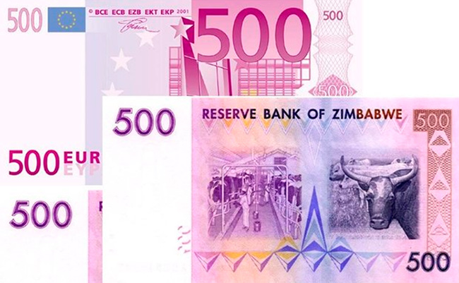 Валютная махинация с зимбабвийскими деньгами в Херсоне