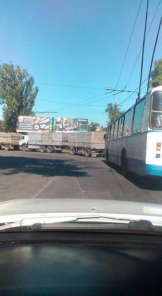 Херсонцы сокрушаются на «отстойник грузовиков» в городе