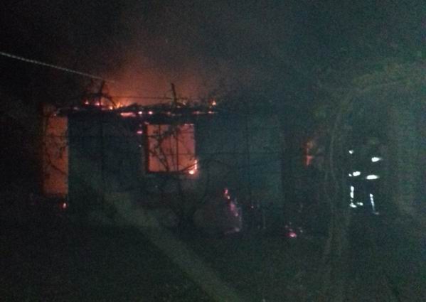 пожар в летней кухне Каховского района