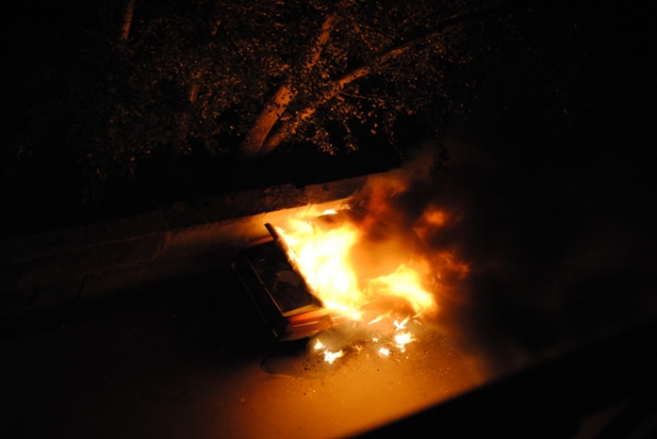 Этой ночью на Херсонщине горел автомобиль