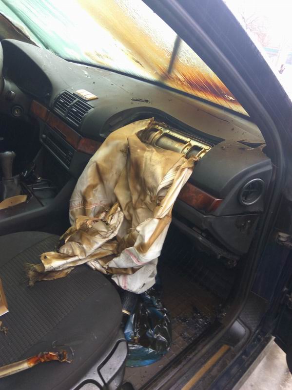 пожежа в автомобілі на Херсонщині