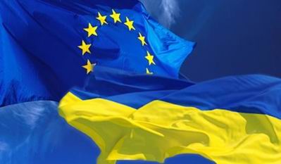 Флаги Европы и Украины