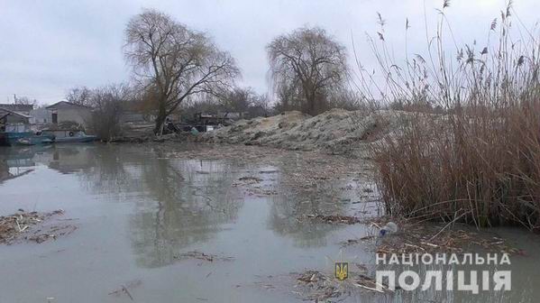 в Рыбальче прорыт незаконный канал с Днепра