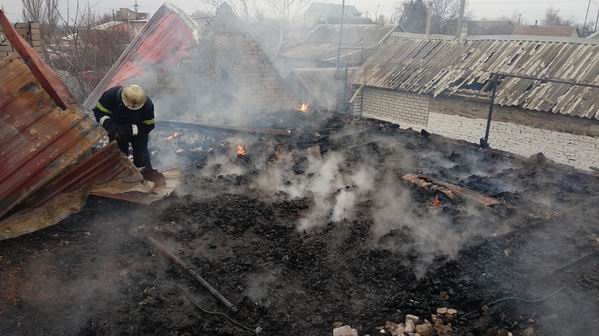 Пожежа в будинку Бериславського района