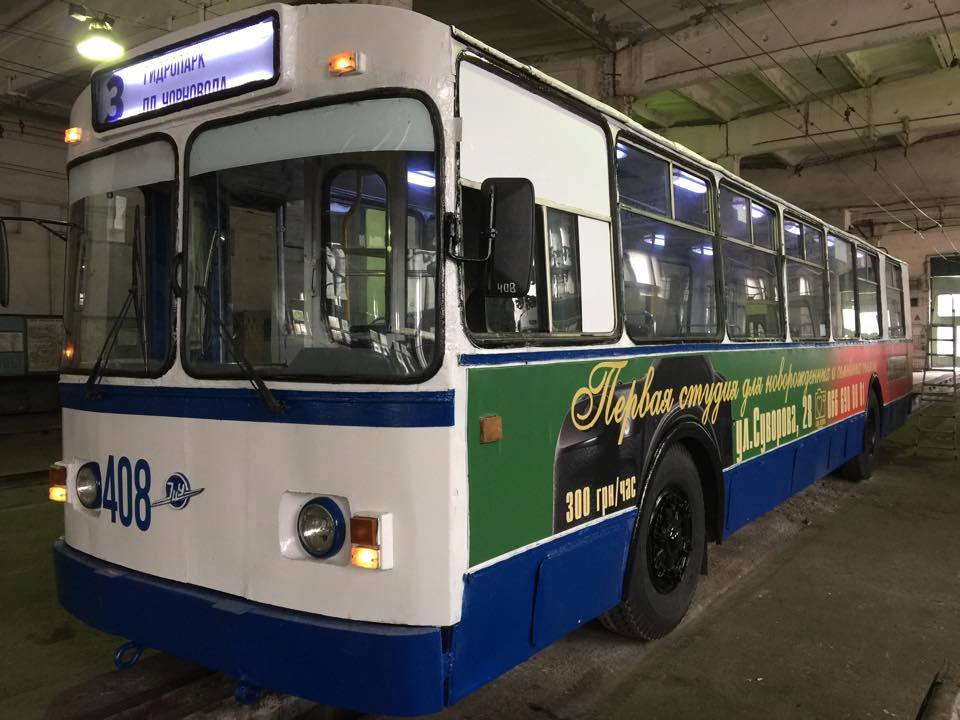 Новость В Херсоне отремонтировали еще один троллейбус