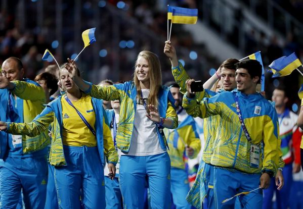 Украинская сборная на соревнованиях в Минске