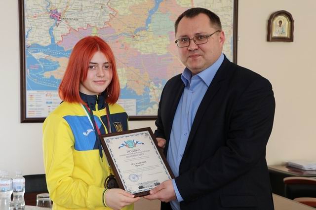 Голово облради вітає Масюткіну Ярославу