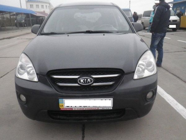 На границе с Крымом задержали автомобиль «KIA»