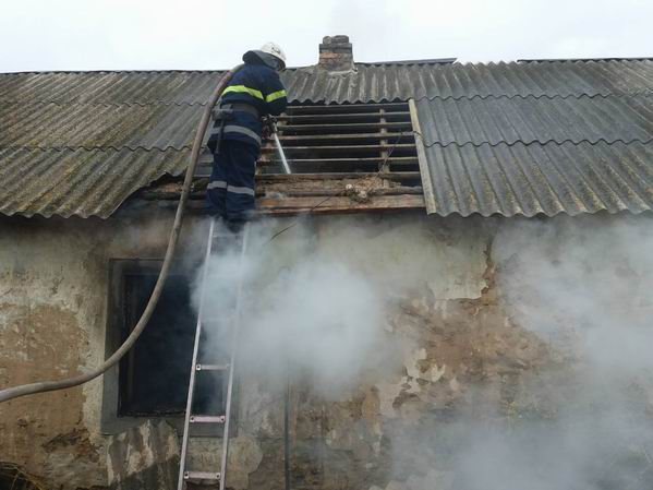 Пожежа в житловій будівлі на Херсонщині