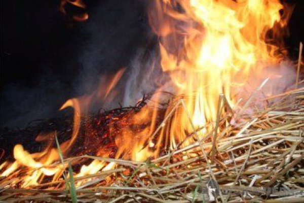 В Каланчакском районе горел сеновал