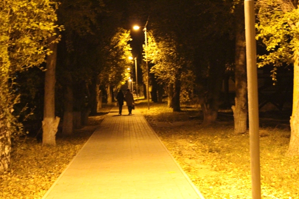В Таврическом микрорайоне Херсона установили уличные фонари