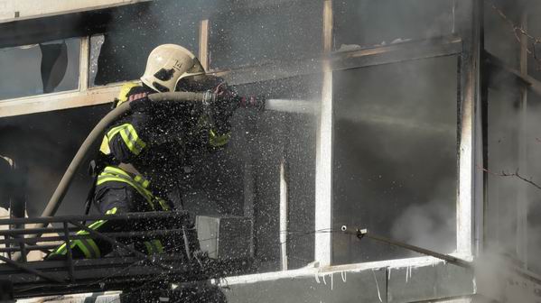 Пожар в Корабельном районе Херсона