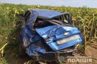 Новость В Бериславском районе перевернулся автомобиль - есть жертвы