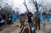 В Новой Збурьевке открыли памятник и почтили память погибшего участникаАТО
