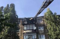 Новость Крыша пятиэтажного жилого дома сгорела полностью.