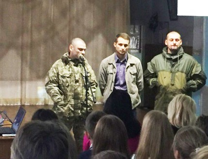 Новость Ученики Новой Каховки встретились с защитниками Украины